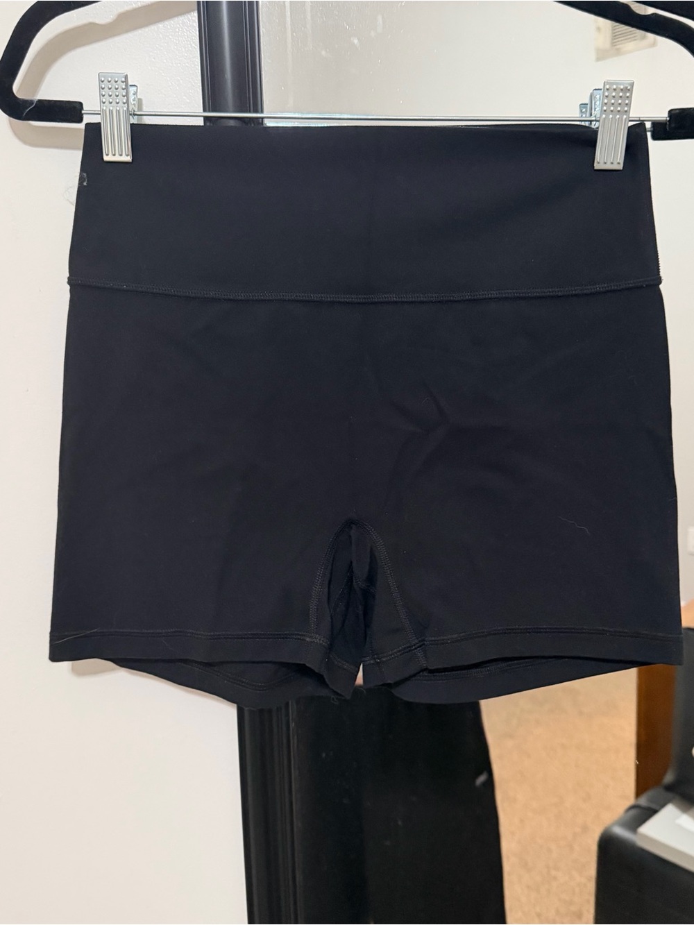 CRZ YOGA Black High-Rise Athletic Shorts
